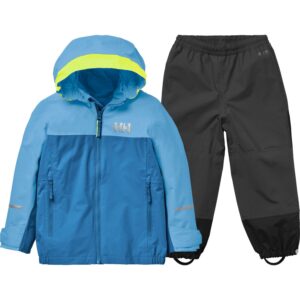 Helly Hansen K Shelter, regnsæt, børn, blå/sort