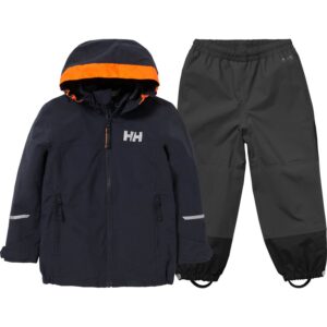 Helly Hansen K Shelter, regnsæt, børn, navy/sort