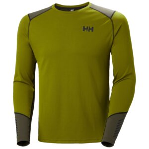Helly Hansen Lifa Active 圆领上衣，男式，绿色
