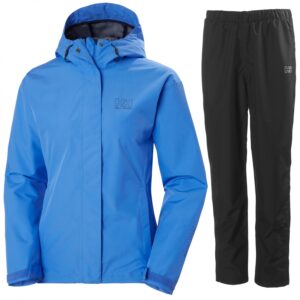 Helly Hansen Seven J regnsæt, dame, blå