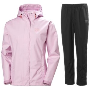 Helly Hansen Seven J regnsæt, dame, lyserød