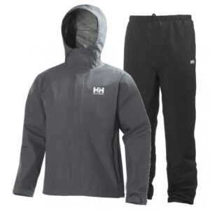 Helly Hansen Seven J, regnsæt, herre, charcoal/sort