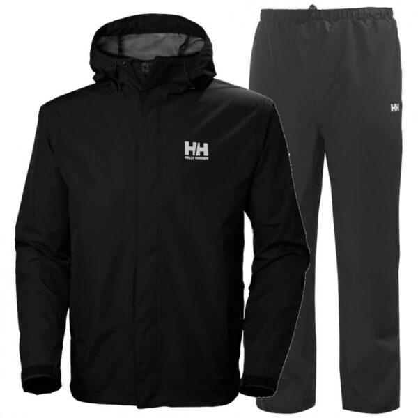 Helly Hansen Seven J, regnsæt, herre, sort