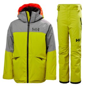 Helly Hansen Summit/Legendary skisæt, junior, gulgrøn