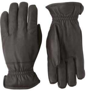 Hestra Deerskin Winter gloves, dark brown