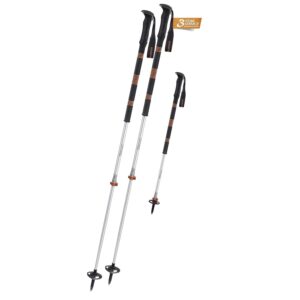 Komperdell Contour Titanal 2 Foam, lyžařské hůlky, šedá/oranžová