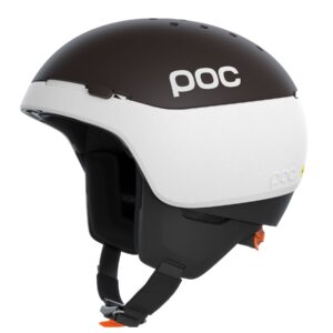 POC Meninx RS MIPS，滑雪头盔，氢白色/axinite 棕色哑光