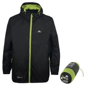 Regnjakke unisex - Trespass Qikpac - Sort