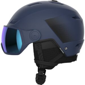 Salomon Pioneer LT Visor，带护目镜的滑雪头盔，蓝色