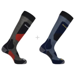Salomon S/Access, meias de esqui, pacote com 2, azul/preto
