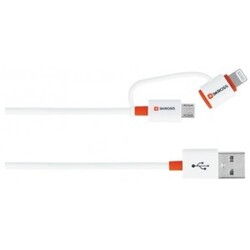 Sync/Charge 2-i-1 MicroUSB & Lightning-stik - Ledning