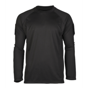 T-shirt - Langærmet - Tactical Quickdry - Sort