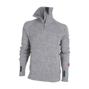 Uld sweater - Ulvang Rav Zip - 100% uld - Lysegrå