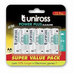 Uniross Aa Alkaline - 12 stk. - Batteri