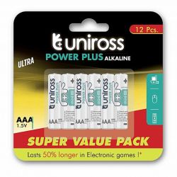 Uniross Aaa Alkaline - 12 stk. - Batteri