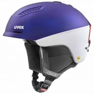 Uvex Ultra MIPS, kask narciarski, fioletowo-biały