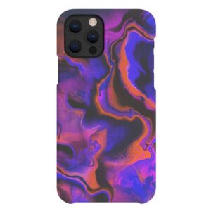 A Good Company iPhone 12/12 Pro Miljøvenligt Cover, Purple Red Marble