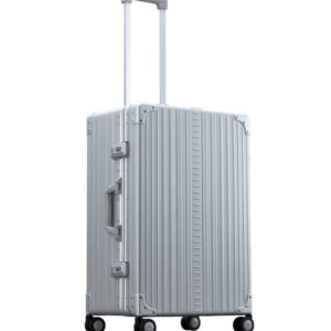Aleon Aluminiums Kuffert Med Suiter Sølv - Mellem - 67 cm.