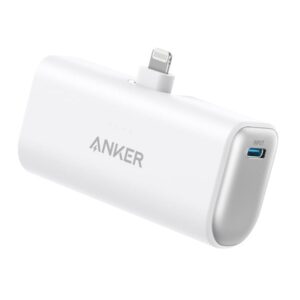 Anker 621 (Built-In Lightning Connector) 12W Powerbank - Hvid - 5000 mAh