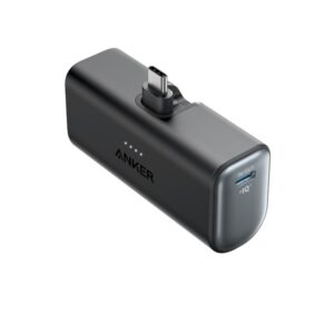 Anker Nano (22.5W Built-In USB-C Connector) Powerbank - Sort - 5 Ah