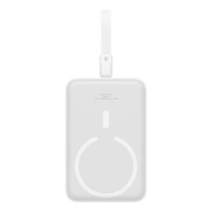 Baseus Powerbank Magnetic Mini 10000mAh Lightning 20W MagSafe (white) Powerbank - Hvid - 10000 mAh