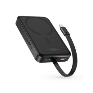 Baseus Powerbank Magnetic Mini 10000mAh USB-C 30W MagSafe (black) Powerbank - Sort - 10000 mAh