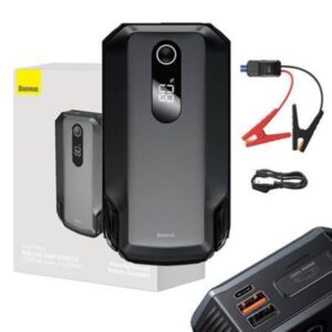 Baseus Powerbank / Super Energy Max Car Jump Starter 20000mAh 2000A USB (Black) Powerbank - Sort - 20000 mAh
