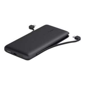 Belkin 10K PD Power Bank with Integrated Cables Powerbank - Sort - 10000 mAh