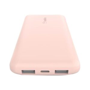 Belkin 10K Power Bank w/USB-C 15W - Rose Gold Powerbank - 10000 mAh