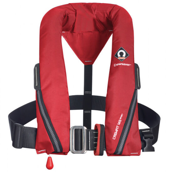 Crewsaver Crewfit Sport Oppustelig Redningsvest 165N m/D-ring - Rød