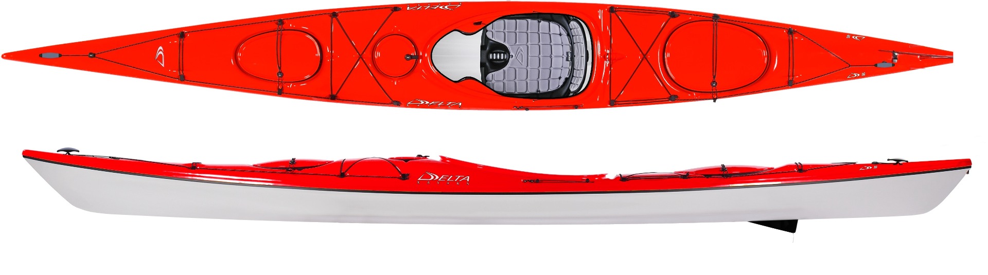 DELTA 16R - Thermoform Performance Kajak med finne. Ultra lav vægt og flot finish.