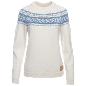 Dale of Norway Vågsøy, sweater, dame, hvid/lyseblå