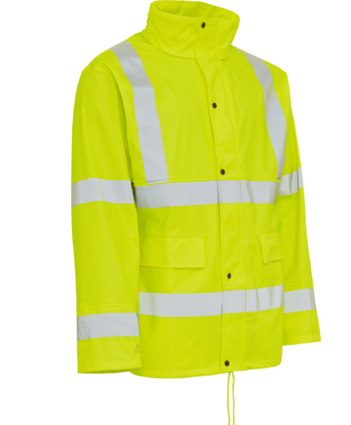 ELEMENTS PU High Visibility regnjakke