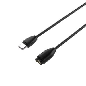 FIXED USB-C Ladekabel til Garmin Smartwatch Sort