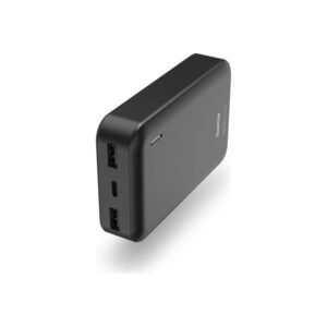 Hama 'Pocket 10' Power Pack 10000 mAh Anthracite Powerbank - Sort - 10000 mAh