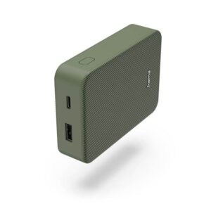 Hama Powerbank Colour 10 10000mAh USB-C+USB-A Green Powerbank - Grøn - 10000 mAh