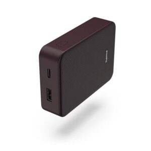Hama Powerbank Colour 10 10000mAh USB-C+USB-A Plum Powerbank - 10000 mAh