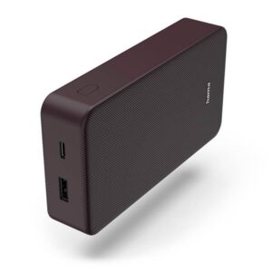 Hama Powerbank Colour 20 20000mAh USB-C+USB-A Plum Powerbank - 20000 mAh