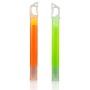 LifeSystems 15 timers glowstick - Grøn/Orange (2 pak)