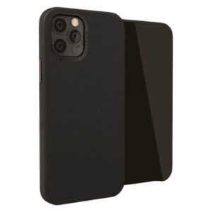 Pipetto iPhone 12 Mini Magnetisk Lædercover, Sort