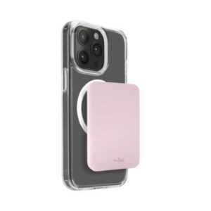 Puro Power bank Mini Power Mag 4200 mAh USB-C in/out. Powerbank - Pink - 4200 mAh