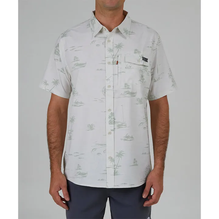 Salty Crew Seafarer S/S Tech Woven - Wax