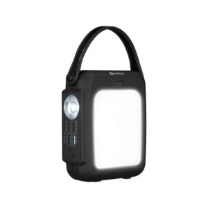 Sandberg Hand Crank Powerbank 20000 mAh Powerbank - Sort - 20000 mAh