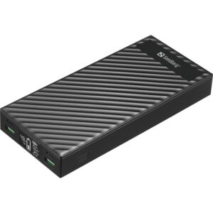 Sandberg Powerbank 2xUSB-C PD100W 30000 Powerbank - Sort - 30000 mAh