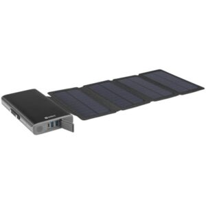 Sandberg Solar 4-Panel Powerbank 25000 Powerbank - Sort - 25000 mAh