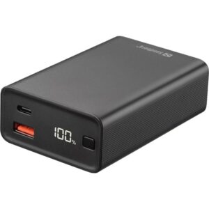 Sandberg Travel Powerbank 20000 mAh Powerbank - Sort - 20000 mAh