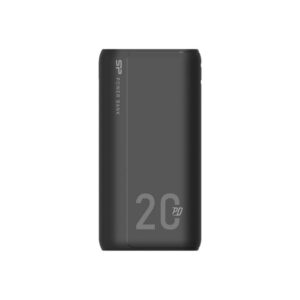 Silicon Power QS15 power bank - Li-pol - 2 x USB 24 pin USB-C - 18 Watt Powerbank - Sort - 20000 mAh