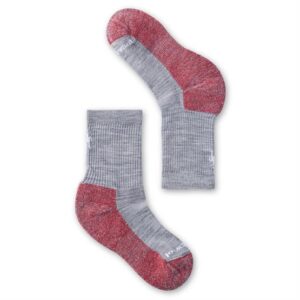 Smartwool Kids Hike Light Cushion Crew Socks, Light Grey