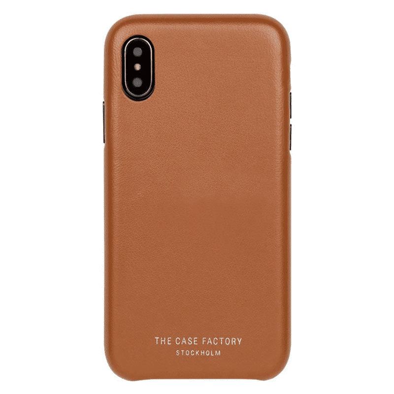 The Case Factory, Nappa læder, iPhone X/XS, Brun