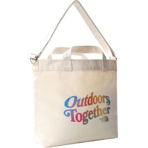 The North Face Adjustable Cotton Tote (Beige (OUTDOORS TOGETHER GRAPHIC) One size)